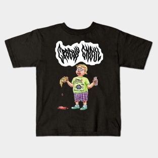 Groovy Ghoul Nerd Pizza Kids T-Shirt